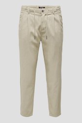 Photo produit 1 de Chino beige avec lien à nouer de Only & Sons pour Hommes