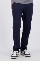 Détail de Chino bleu foncé à taille élastiquée de Ravøtt pour Hommes