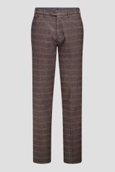 Photo produit 1 de Chino brun à carreaux – Dallas – Slim fit de Brassville pour Hommes