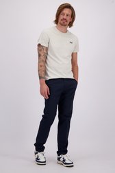 Le devant de Chino en coton bleu marine - Regular fit de Superdry pour Hommes