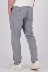 Chino gris-bleue à motif carreaux fins de Dansaert Blue pour Hommes