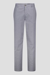Chino gris-bleue à motif carreaux fins de Dansaert Blue pour Hommes