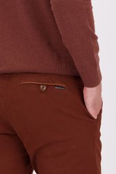 Détail de Chino rouge terracotta – Louisiana – Regular fit de Brassville pour Hommes
