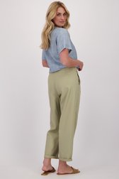 Le dos de Chino vert grisé à légère coupe barrel de Libelle pour Femmes