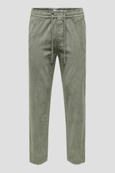 Photo produit 1 de Chino vert velours côtelé – Tapered fit de Only & Sons pour Hommes