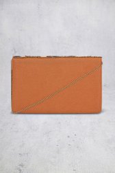 Achterkant van Clutch met bloemenmotief in bruintinten door Bulaggi voor Dames