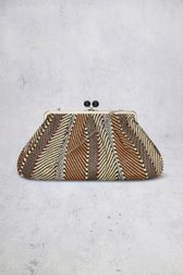 Achterkant van Clutch met multicolor grafisch motief door Bulaggi voor Dames