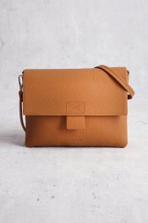Cognac-bruine handtas met lederlook van Liberty Island voor Dames