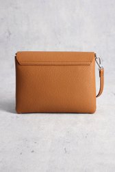 Cognac-bruine handtas met lederlook van Liberty Island voor Dames