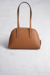 Voorkant van Cognacbruine handtas door Liberty Island voor Dames