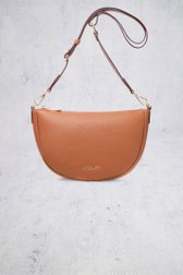 Le devant de Cognackleurige schoudertas de Laurent David pour Femmes