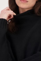 Col roulé en tricot noir de Geisha pour Femmes