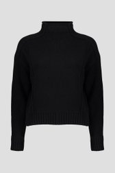 Col roulé en tricot noir de Geisha pour Femmes