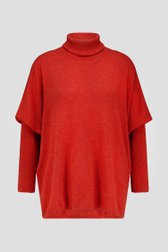 Col roulé orange mélangé de AC by Annelien Coorevits pour Femmes