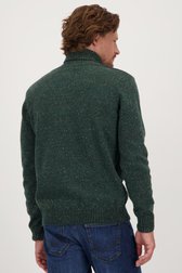 Col roulé vert foncé avec mouchetures de Bluefields pour Hommes