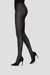 Le devant de Collants noirs à motif géométrique – 70 den de Marcmarcs pour Femmes
