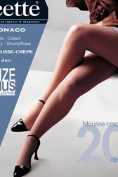 Collants nylon black Monaco - 20 den de Cette pour Femmes
