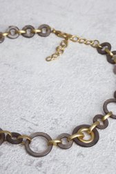 Photo produit 1 de Collier à anneaux ronds taupe de Liberty Island pour Femmes