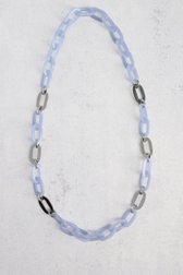 Collier à maillons bleu clair de Liberty Island pour Femmes
