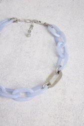 Collier à maillons bleu clair de Liberty Island pour Femmes