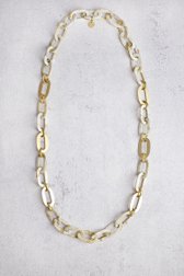 Collier à maillons ecru-brun de Liberty Island pour Femmes
