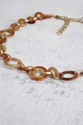 Photo produit 1 de Collier à maillons ronds dans des tons bruns de Liberty Island pour Femmes