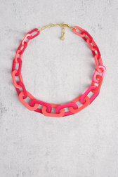 Collier à maillons roses de Liberty Island pour Femmes