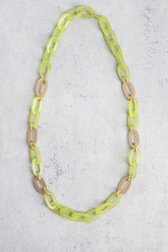 Collier à maillons verts de Liberty Island pour Femmes