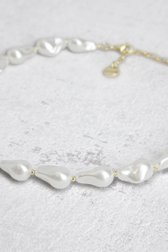 Photo produit 1 de Collier avec perles blanches à effet nacré de Liberty Island pour Femmes