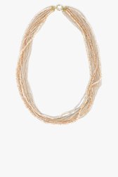 Collier avec perles dorées et écrues de Liberty Island pour Femmes