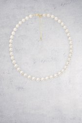 Le devant de Collier de perles avec détails dorés de Liberty Island pour Femmes