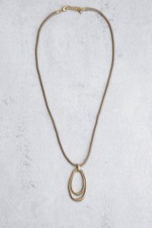 Le devant de Collier doré avec pendentifs organiques de Liberty Island pour Femmes