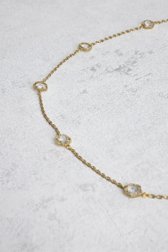 Photo produit 1 de Collier doré avec petites fleurs transparentes de Liberty Island pour Femmes