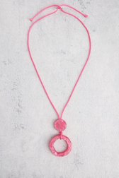 Collier rond fuchsia de Liberty Island pour Femmes