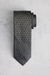 Cravate bleue avec motif hexagonal de Liberty Island pour Hommes