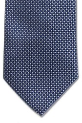 Cravate bleue et grise avec effet tissé de Michaelis pour Hommes