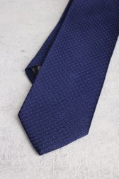 Cravate navy avec motif fin de Liberty Island pour Hommes