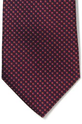 Cravate rouge avec fin motif de Michaelis pour Hommes