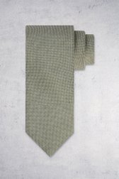 Le devant de Cravate verte à motif fin de Michaelis pour Hommes