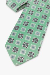 Cravate verte avec motif de carreaux de FORME pour Hommes