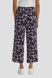 Culotte bordeaux imprimée - longueur 7/8 de Opus pour Femmes
