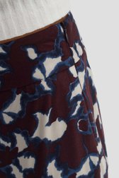 Culotte bordeaux imprimée - longueur 7/8 de Opus pour Femmes