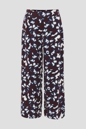 Culotte bordeaux imprimée - longueur 7/8 de Opus pour Femmes