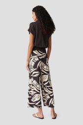 Le dos de Culotte brun foncé à imprimé beige clair de Opus pour Femmes