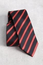 Productfoto 1 van Das met zwart-rood gestreept motief door Louise voor Dames