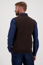 Débardeur marron foncé avec motif câblé de Dansaert Blue pour Hommes