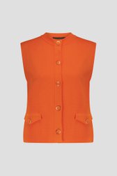 Débardeur orange avec boutons de Claude Arielle pour Femmes