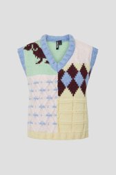 Photo produit 1 de Débardeur tricoté multicolore de Pieces pour Femmes