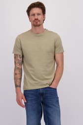 Vidéo de T-shirt à rayures beige de Ravøtt pour Hommes
