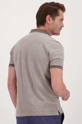 Donkerbeige polo met korte rits van Dansaert Blue voor Heren